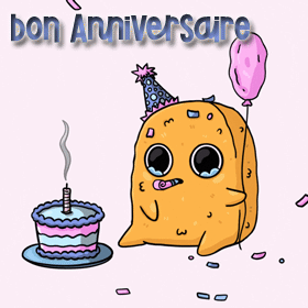 Gif animé joyeux anniversaire seul